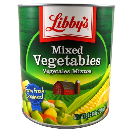 Libbys Libby Mixed Vegetables Low Sodium 104 oz., PK6 F003710003825
